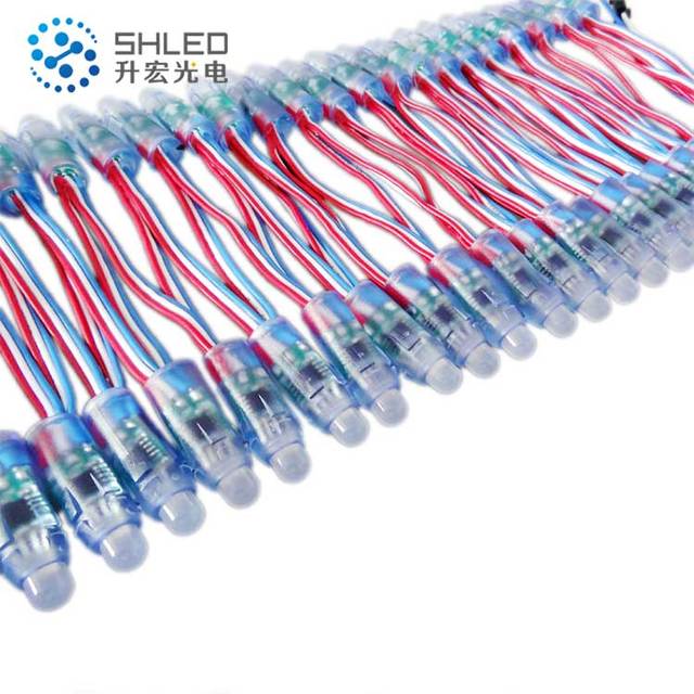WS2811 12mm Diffused Digital RGB LED Pixel String Light Individually Addressable LED Pixels Module