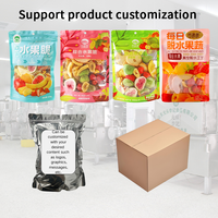 Chips de fruits lyophilisés mélangés VF, fruits déshydratés en vrac, sacs personnalisés, vente en gros, certifiés Halal, prix d'usine