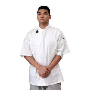 Vendita calda di alta qualità Unisex <span class=keywords><strong>Chef</strong></span> giacca e pantaloni Set tessuto estivo ristorante uniforme per alberghi e cucine - Product Image 2