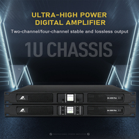Amplificateur de puissance numérique de classe D professionnel 4 canaux 4 ohms en métal D4-3500 14000W Équipement audio