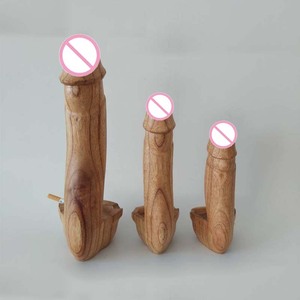 Sculpture d'art érotique Sculpté à la main Grand pénis Sculpture en bois érotique Pénis en bois mature Cendrier Pénis en bois - Product Image 3