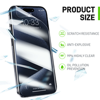 Protection d'écran liquide nano anti-traces de doigts de qualité supérieure, protection de la vie privée, protection des yeux, film en hydrogel TPU pour téléphone portable, directement de l'usine