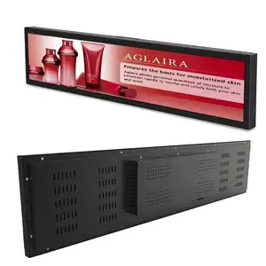 24 Inch Ultra Wide Stretched Bar Advertising Screen Retail Store Android Bar Shelf Edge Screen Stretch Bar Lcd Display