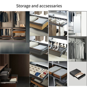 ตู้เสื้อผ้าขนาดใหญ่แบบดั้งเดิมสุดหรูพร้อมบานประตูแบบพับและตู้เก็บของอเนกประสงค์สำหรับห้องนอนและโรงแรม - Product Image 5