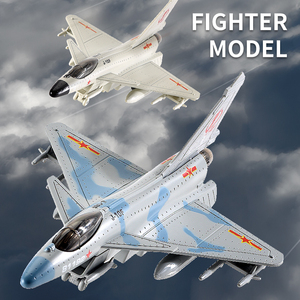 Mini <span class=keywords><strong>avion</strong></span> de chasse en métal moulé sous pression pour enfants, modèle de Collection avec lumières, jouets de combat, Collection J-10 - Product Image 3