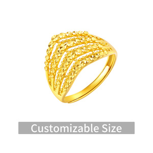 Aanpasbare 24K 999.9 puur gouden ringen, vlinder- en hartmodellen voor bruiloft, gala, dagelijks gebruik, verstelbare maat & gewicht - Product Image 2