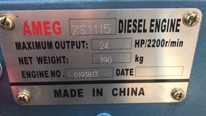 Moteur diesel monocylindre refroidi par eau 24HP ZS1115 - Product Image 6