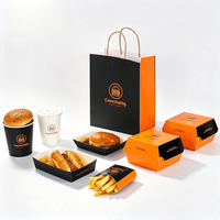 Échantillon Gratuit : Boîte en Carton Jetable pour Frites, Emballage Alimentaire Personnalisé, Boîtes à Burgers, Boîtes à Poulet Frit, Boîtes à Popcorn, Contenant à Emporter