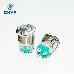 10A เรืองแสง LED 19มม. 22มม. 12V สวิตช์กันน้ำชั่วขณะปุ่มกดทองเหลืองสำหรับรถยนต์เรือ IP67ระดับ IP65สูงสุด3A - Product Image 3