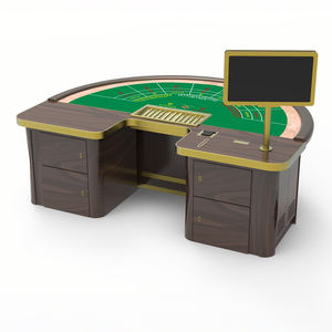 Mesa de Póker de Madera Sólida Antigua Clásica Personalizada de Primera Clase, Profesional, de Lujo, para Juegos de Azar, Baccarat, Casino, en Venta - Product Image 5
