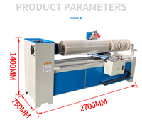 Machine de découpe et de refendage de rouleaux de tissu, de cuir et de ruban, à commande PLC