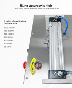Pneumatic Partical Filling <b>Machine</b> for Jam and Paste Cosmetic Filler 10-5000ml - Product Image 4