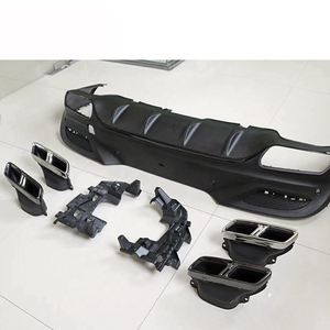 Nuevo estilo coche Kits de cuerpo sobre las 63 <span class=keywords><strong>Amg</strong></span> parachoques trasero tubos de cola labio trasero para <span class=keywords><strong>Mercedes</strong></span> Benz W292 X292 sobre las Couper 2015-2020 - Product Image 3