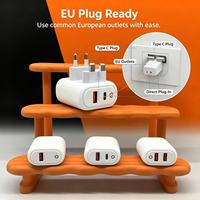 PD Schnellladegerät EU-Stecker Typ-C USB Wandadapter 12V 5A ABS Netzteil für Mobiltelefone
