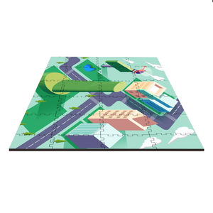 Tùy Chỉnh Khuôn Mẫu Trẻ Em Của Nối Miếng Đệm Lồng Vào Nhau Mềm <span class=keywords><strong>EVA</strong></span> Sàn Bọt Mat Thành Phố Câu Đố Trẻ Em Chơi Đường Mat - Product Image 2
