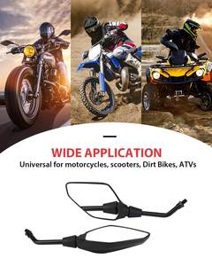 Espejo Retrovisor Universal para Motocicleta de 7/8 Pulgadas (22 mm), Espejo Lateral Trasero con Marca E y Perno Roscado M8/M10 - Product Image 5