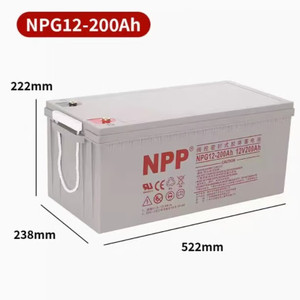 NPP Naipu مزود طاقة بدون صيانة حمض الرصاص مزود بشاشة EPS DC بطارية 12V200AH - Product Image 6