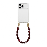 Combo 2-en-1 : Étui transparent avec cordon et breloque de téléphone compatible avec iPhone 16 17 18 Pro Max et Samsung S22 S23 S24 S25 S26 Ultra
