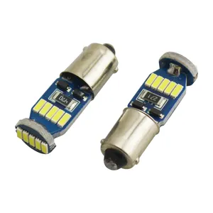 bax9s 120degree 150degree 180degree bay9s white 12v R5W BA9S 15led 15smd 4014 canbus car led indicate side bulb