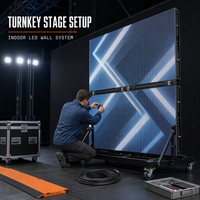 Système clé en main P2.5, mur vidéo LED pliable 4K HDR10, CMS intégré, luminosité 1200 cd, garantie de 2 ans pour affichage scénique