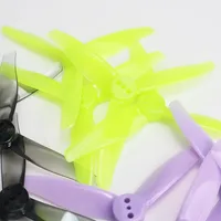 4 Buah/2 Pasang Baling-Baling Gemfan 3016 3 Inci 3 Bilah Plastik PC CW/CCW-3 Lubang 1.5Mm Poros FPV Drone Balap DIY