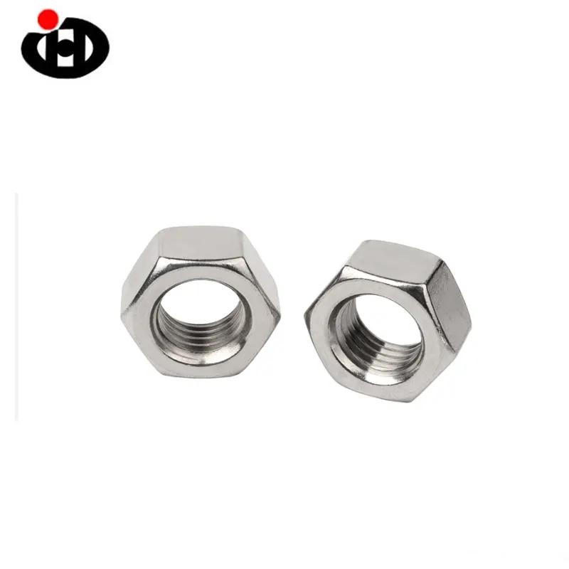 Precio favorable Producto convencional DIN934 Tuerca hexagonal Sin cartón Acero inoxidable DIN Tuercas galvanizadas M6 Industria general Métrica