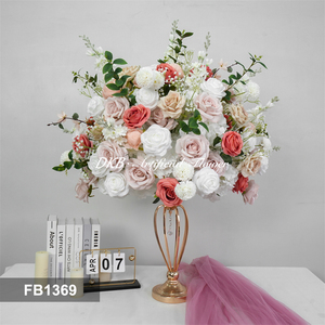 Wholesale Customization Silk <b>Artificial</b> Flower Balls Table Centerpieces flower Ball Wedding Flower Decor - Product Image 2