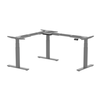 Escritorio de Computadora Ajustable de Esquina, de Madera Blanca, Económico, para Oficina Ejecutiva u Hogar, Marca AOKE