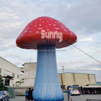 Ballon gonflable LED coloré en forme de champignon Alice au pays des merveilles, personnalisable en couleur et taille, en tissu Oxford écologique pour scène et fête