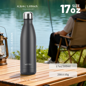 Watersy <span class=keywords><strong>500ml</strong></span> cách điện nước bằng thép không gỉ chai cổ điển thể thao chân không <span class=keywords><strong>Flask</strong></span> cho nóng/lạnh đồ uống 12 giờ BPA free <span class=keywords><strong>Thermos</strong></span> - Product Image 2