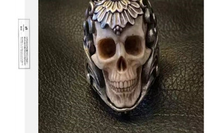 Nhẫn Hợp Kim Xương Sọ Bán Chạy Cổ Điển Ngầu Nhẫn Biểu Tượng Viking Cổ Điển Cho Nam Giới - Product Image 6