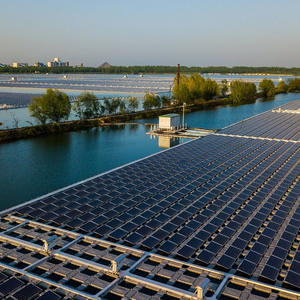 Sistema de montaje de panel fotovoltaico de agua de pontón solar flotante Sistema de montaje solar flotante de energía solar - Product Image 1