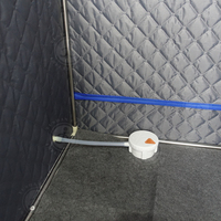 Tente de sauna pleine grandeur, nouveau design, vente en gros, kit de récupération de chaleur avec télécommande de moteur à vapeur et chaise de tente de sauna