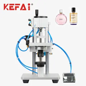 KEFAI 핫 세일 반자동 향수 향수 압착 기계 금속 캡핑 프레스 기계 캡핑 기계