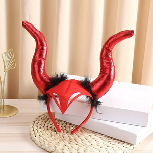 Halloween Devil corna fascia per capelli gotico Cosplay per capelli demone fascia per capelli Cosplay decorazioni per feste - Product Image 2