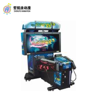 Grande console de jeu de tir simulateur adulte jeu vidéo city deluxe double gun Gatling gun shooting gun game machine