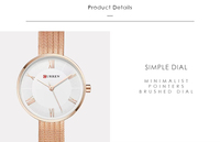 CURREN 9020 Simple échelle romaine cadran haut mode maille acier femmes arbre Grain cadran cadeau horloge Quartz dames montres-bracelets