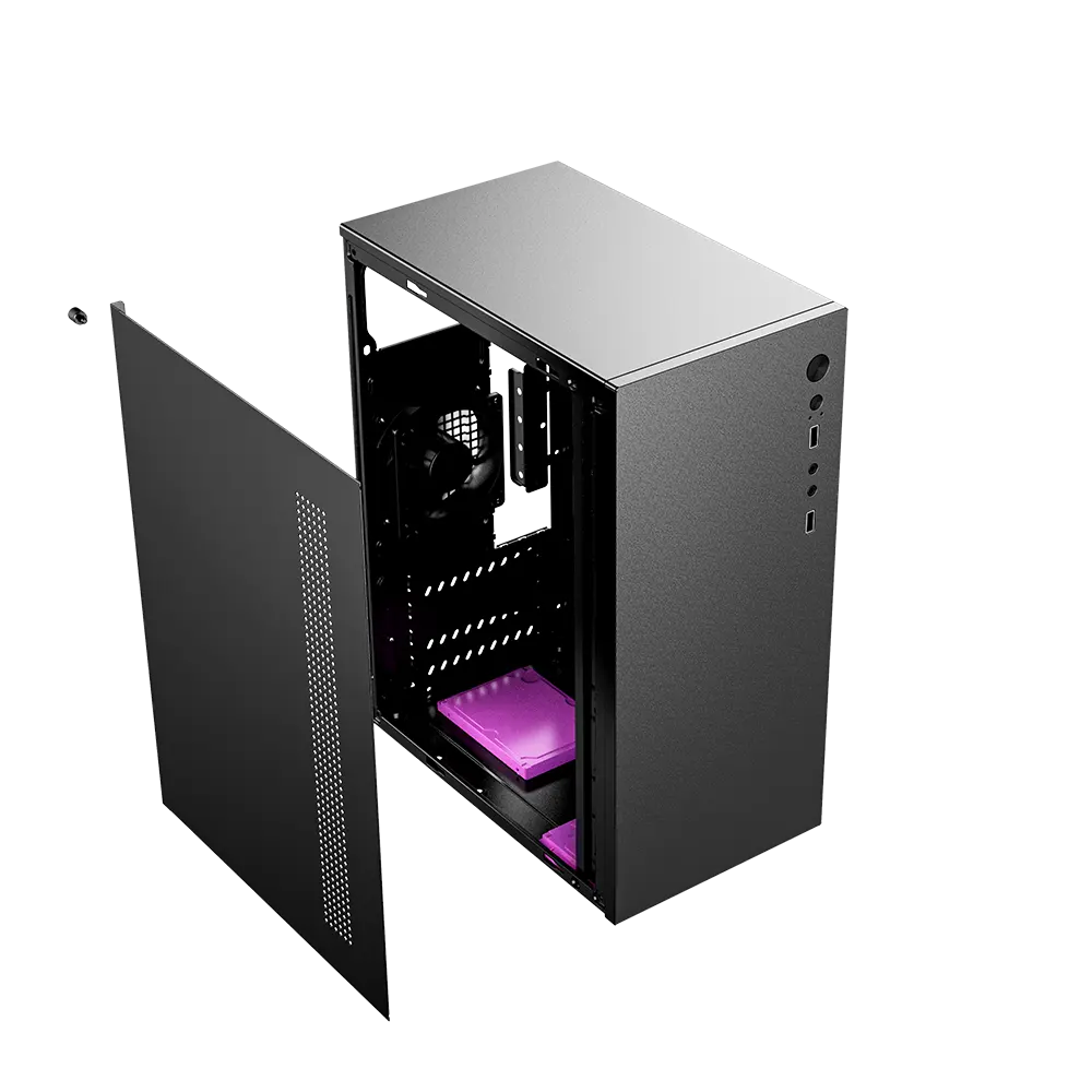 Custodia Powercase per Pc Tower Gamer Case Rgb Led Micro/atx/mini Office Desktop Atx nuova custodia per Computer Tower Cabinet