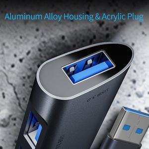 <span class=keywords><strong>Hub</strong></span> <span class=keywords><strong>USB</strong></span> VCOM 5 Gbps 4 en 1, adaptateur <span class=keywords><strong>USB</strong></span> 3.0 type A, gris, pour le <span class=keywords><strong>bureau</strong></span>, la maison, le studio, la transmission de données informatiques - Product Image 3