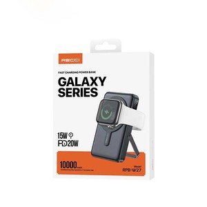 Banque d'alimentation magnétique Recci RPB-W27 10000mAh Chargeur rapide 3 en 1 avec câble pour affichage numérique Chargeur portable - Product Image 6