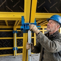 Complete H20 Formwork System Construction Timber Beam With Steel Props Tripods for Concrete Construction