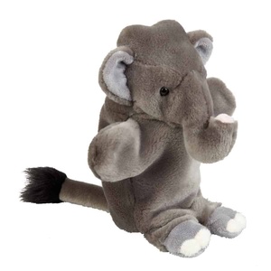 Burattini a mano economici OEM peluche ripiene realistico elefante <span class=keywords><strong>leone</strong></span> <span class=keywords><strong>lupo</strong></span> Civet gatti animali selvatici giocattolo animale burattino a mano in vendita - Product Image 5