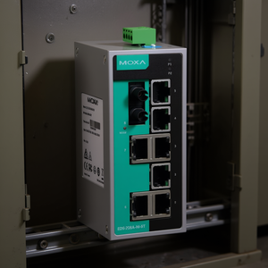 Moxa EDS-208A-M-ST-T Switch de Red Industrial Ethernet de 8 Puertos No Administrado para Riel DIN, Alimentación de 24V, Protocolo IEEE 802.3 - Product Image 3