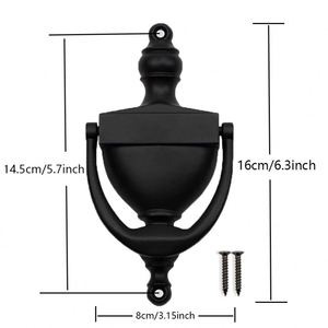 WEKIS Moderno 5/6 Victoriano Urna Negra Timbre de Puerta de Latón Sólido Duradero Accesorios Rústicos para Puertas con Tornillos - Product Image 2