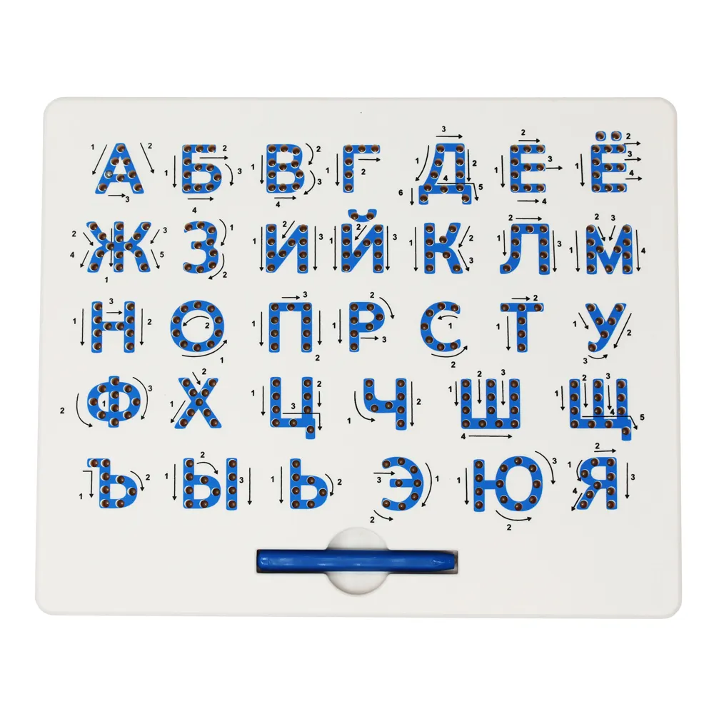 Russische Brief Magnetischen Reißbrett Alphabet Tracing Board Für Kinder Pädagogisches Spielzeug