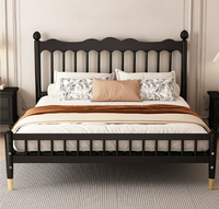 Lit double en fer forgé, style moderne et minimaliste, épaissi, multi-tailles, non pliable, avec cadre simple, pour dortoir et chambre à coucher