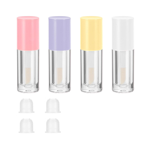 Stock 6ml Empty <b>Plastic</b> Lipstick <b>Tube</b> Screw Cap Cosmetic Packaging Screen Printing Custom Colors Modern Cute Keychain Pendant - Product Image 2