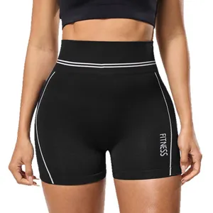 Shorts de yoga pour femmes à taille haute, effet push-up, séchage rapide, en nylon et élasthanne, anti-transparence, sensation seconde peau, pour la gym, le yoga et la course à pied - Product Image 5