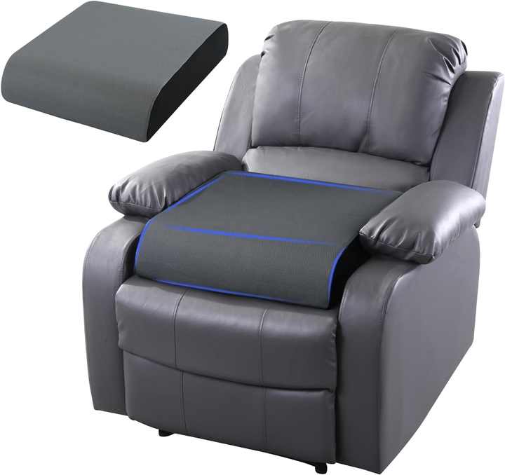 Large Square Memory Foam Recliner Seat Cushion & Nonslip Chair Pad