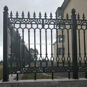 Antik dökme demir çit zarif tasarım galvanizli sıcak daldırma galvanizli çerçeve çift tek dövme iyi boyalı doğa düşük fiyat - Product Image 2